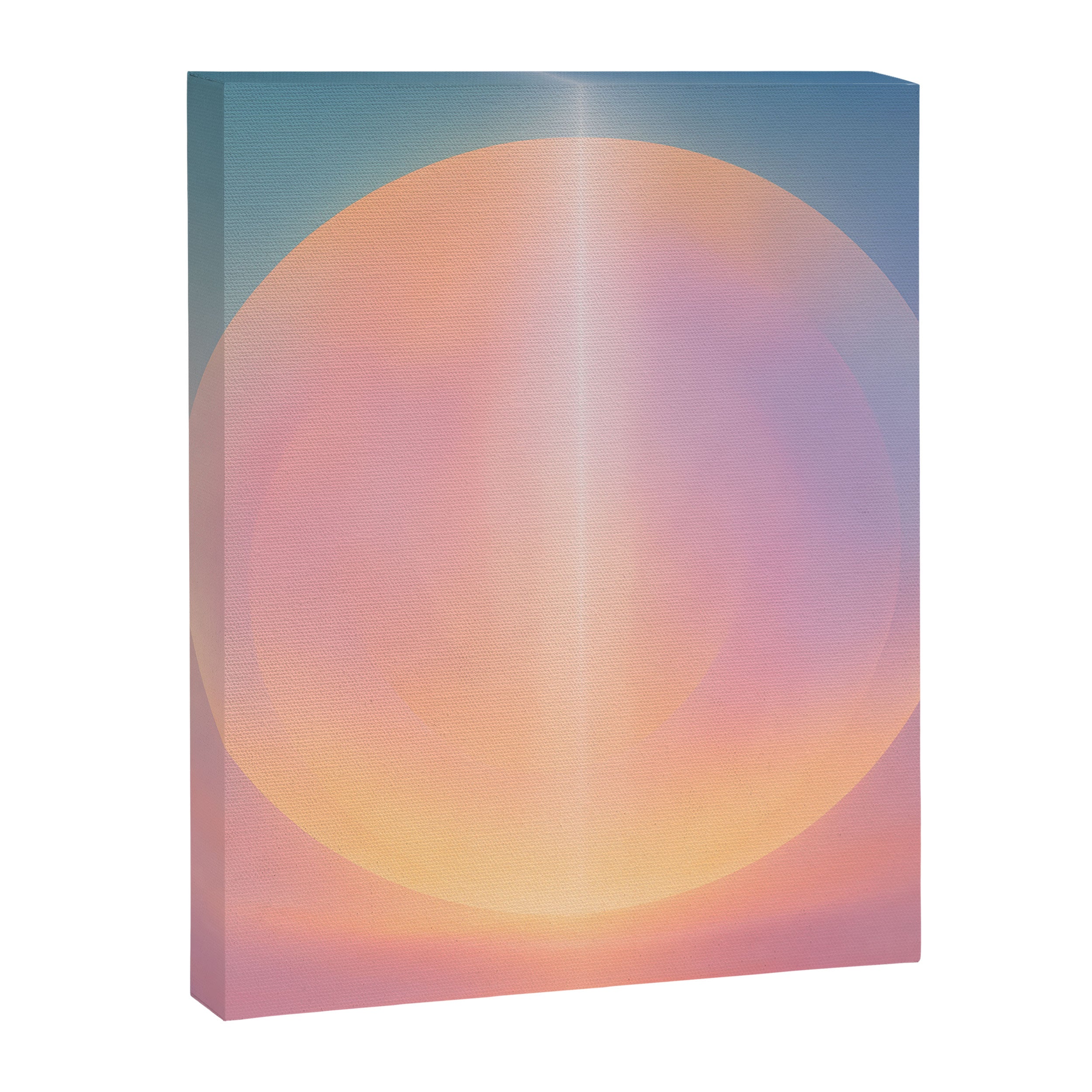 Celestial Sun and Moon Boho Spiritual Abstract Meditation Art Canvas Print Gallery Image 6