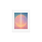 Celestial Sun and Moon Boho Spiritual Abstract Meditation Art Art Print Gallery Image 1