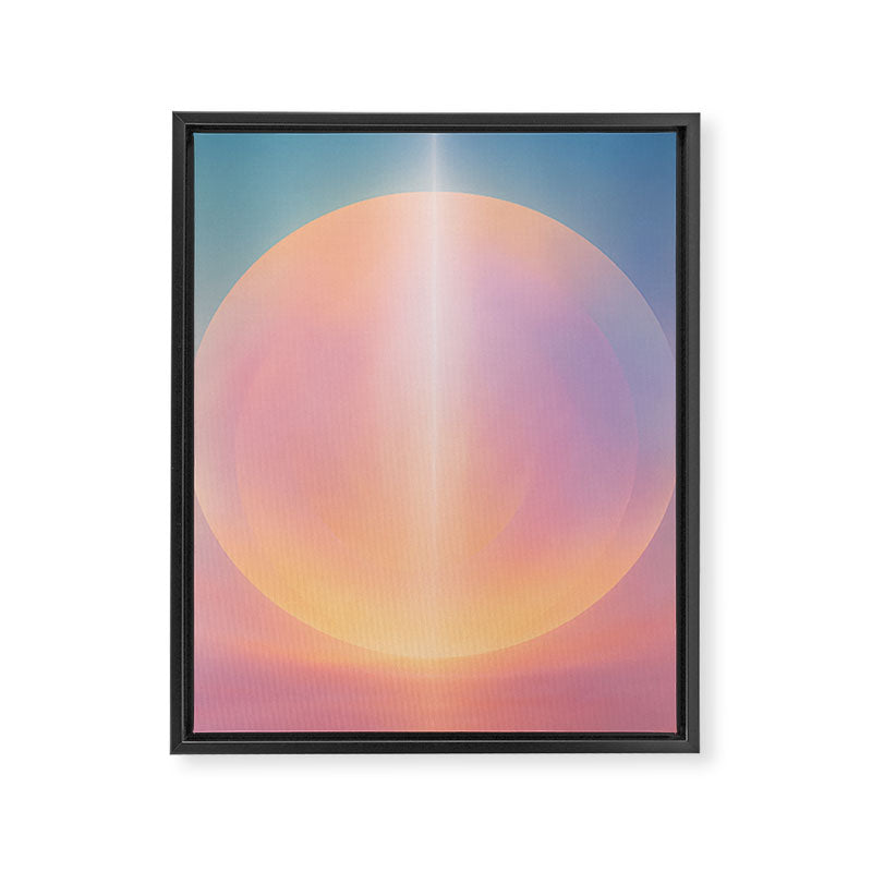 Celestial Sun and Moon Boho Spiritual Abstract Meditation Art Framed Canvas Print Gallery Image 6