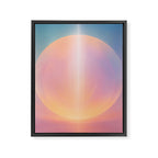 Celestial Sun and Moon Boho Spiritual Abstract Meditation Art Framed Canvas Print Gallery Image 6