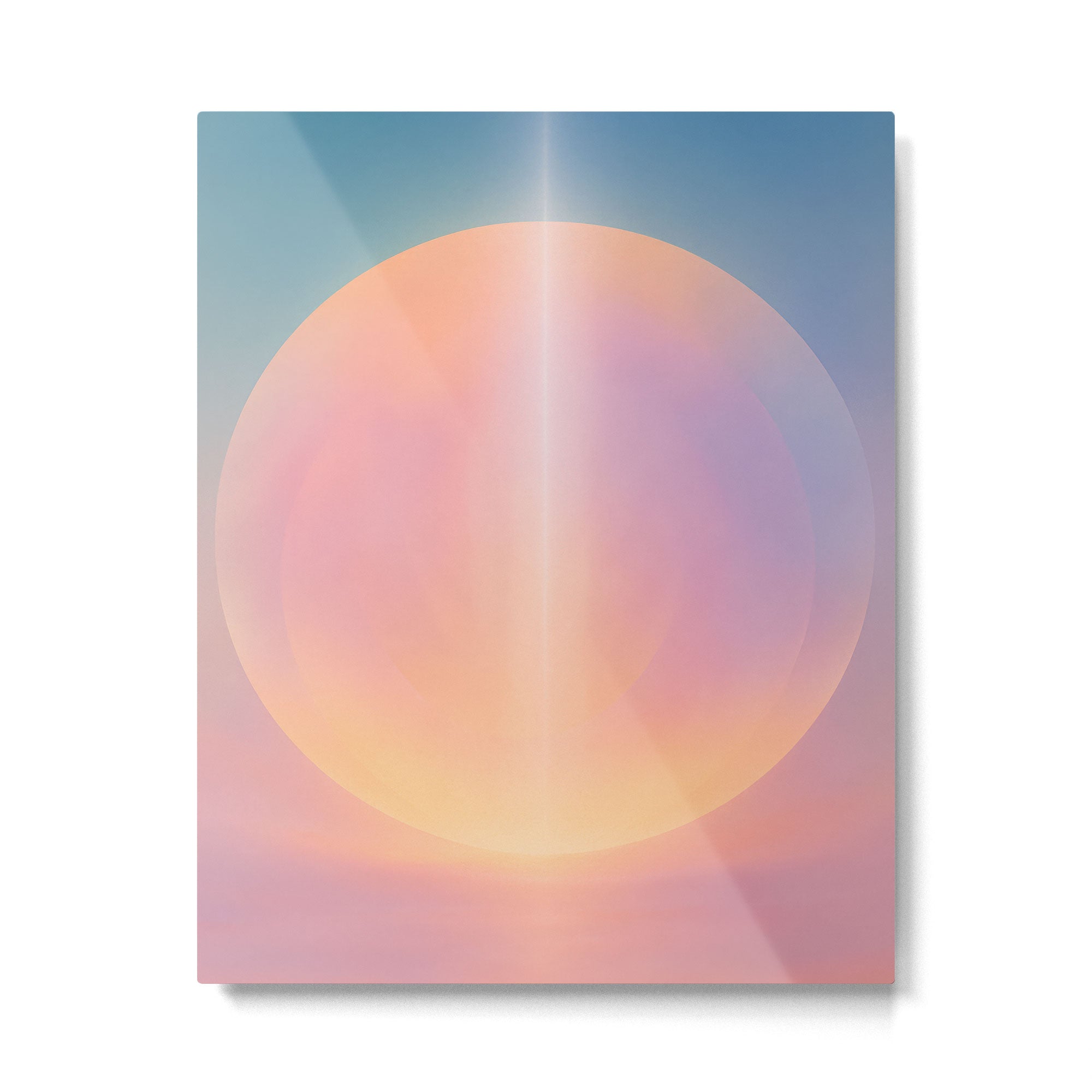 Celestial Sun and Moon Boho Spiritual Abstract Meditation Art Metal Print Gallery Image 4