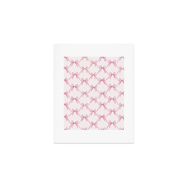 Coquette Aesthetic Pastel Pink Bows Cute Balletcore Joy of Together Art Print Gallery Image 1