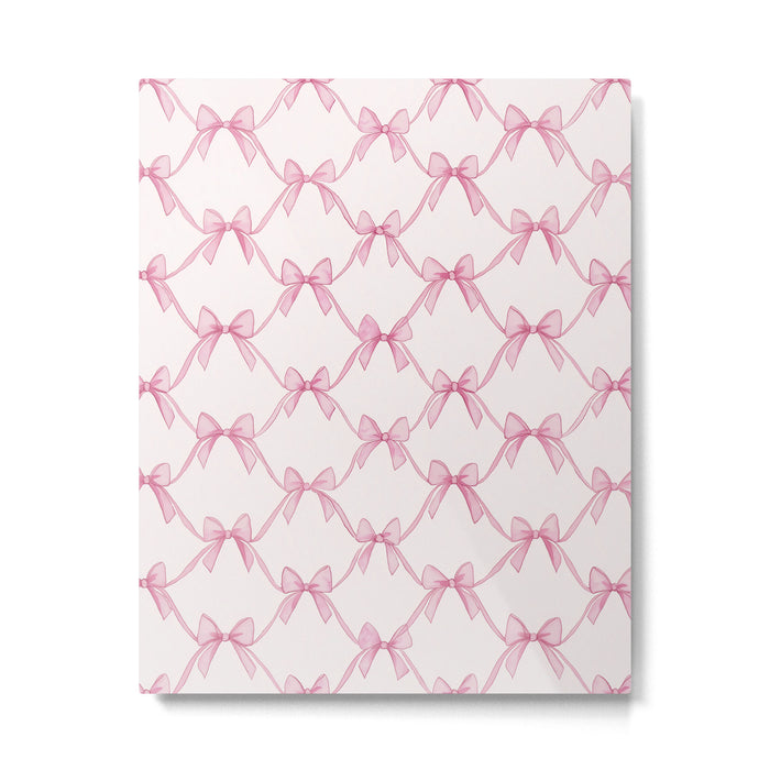 Coquette Aesthetic Pastel Pink Bows Cute Balletcore Joy of Together Metal Print Gallery Image 1