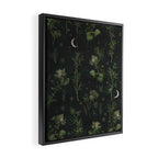 Full Moon Forest - Dreaming Crescent Moon Botanical  Framed Canvas Print Gallery Image 2