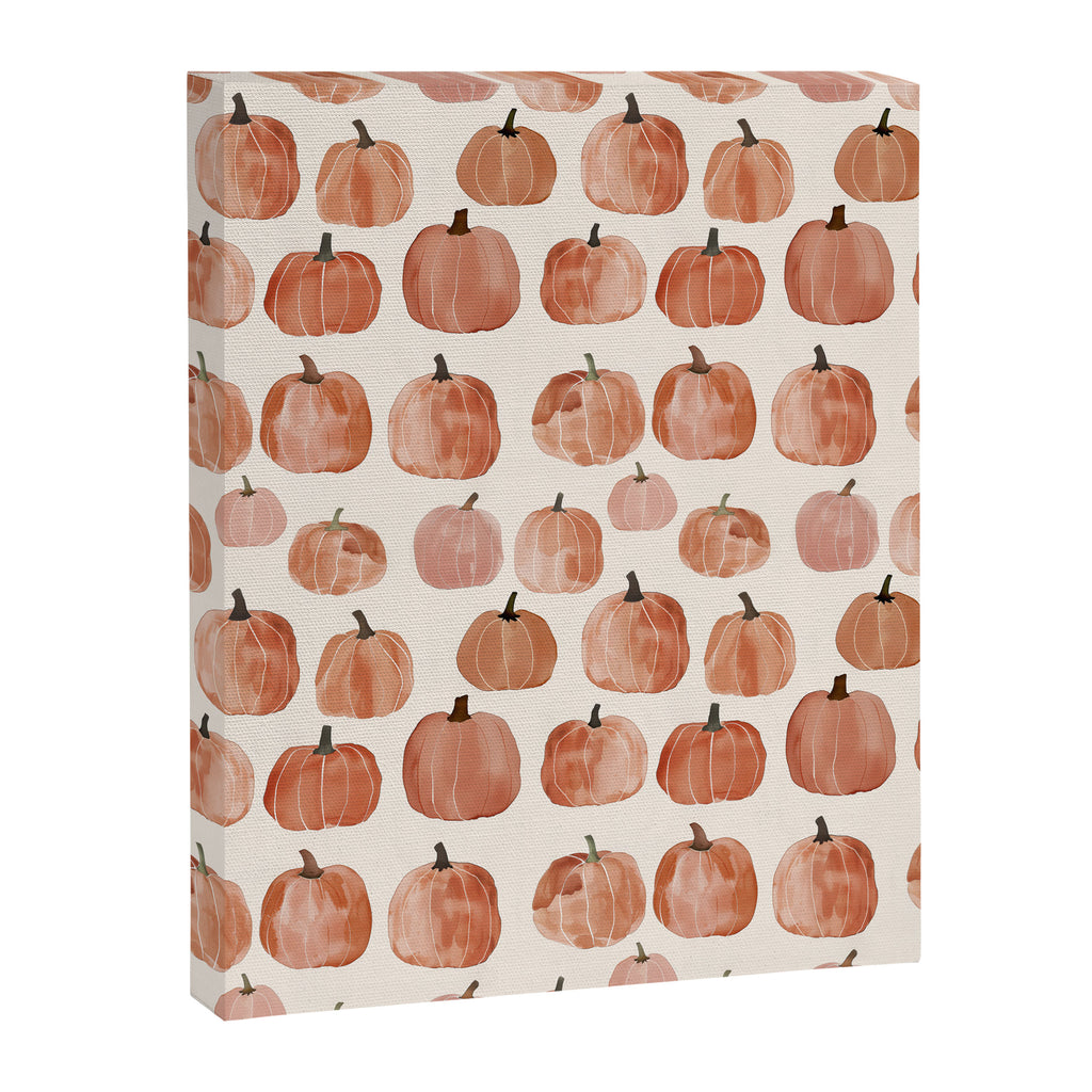 Mini Pumpkins Boho Autumn Cozy Fall Watercolor Illustration Canvas Print Gallery Image 6