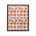 Mini Pumpkins Boho Autumn Cozy Fall Watercolor Illustration Framed Canvas Print Gallery Image 6