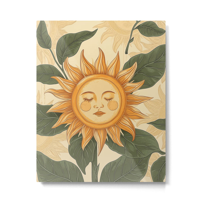 Sunflower Face - Dreaming Metal Print Gallery Image 1