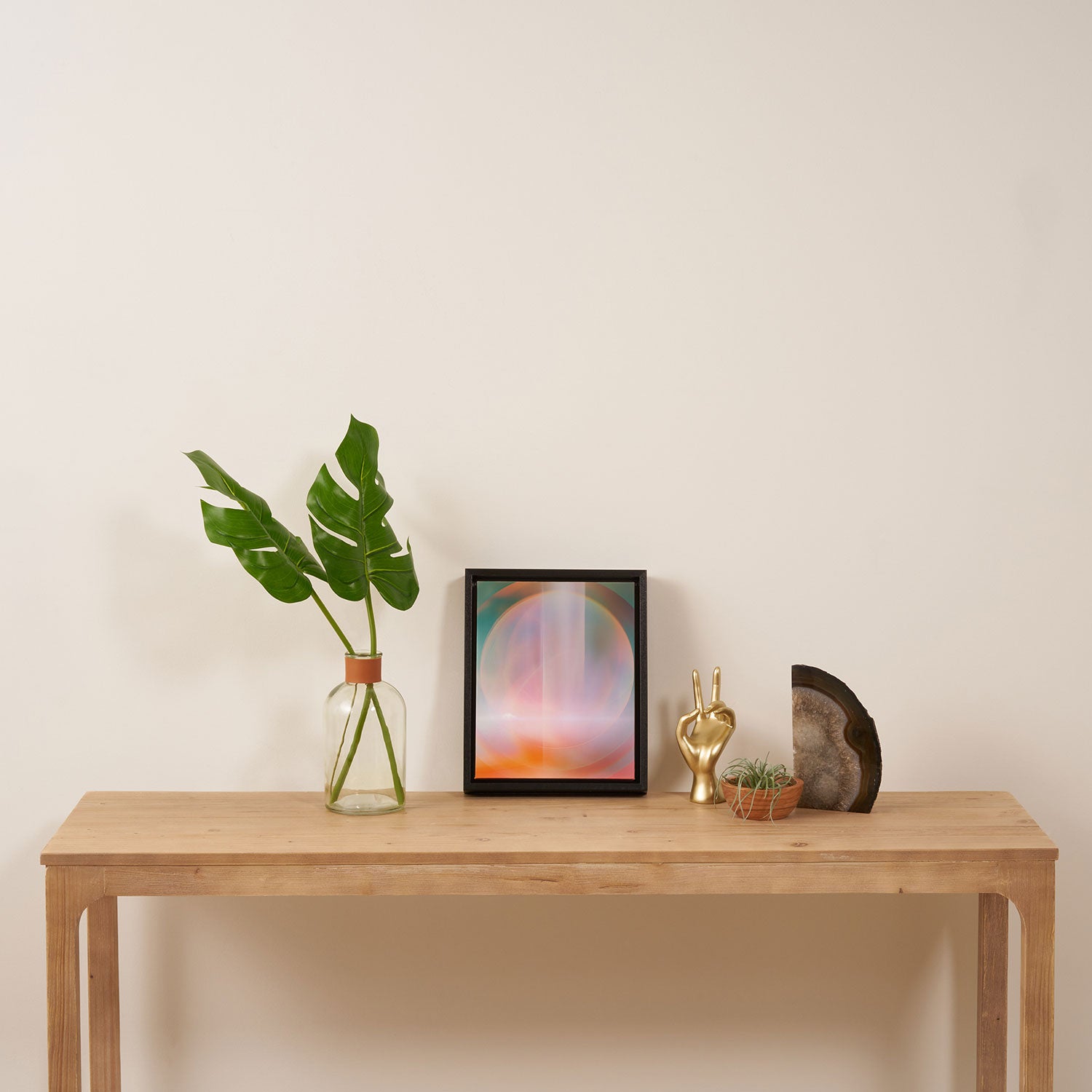 Tinted Futurism - Cosmic Spiritual Lights Framed Canvas Print Gallery Image 4