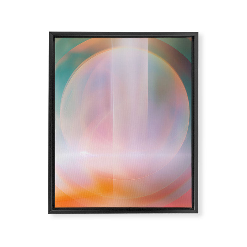 Tinted Futurism - Cosmic Spiritual Lights Framed Canvas Print