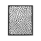 Black Heart Framed Canvas Print Gallery Image 6