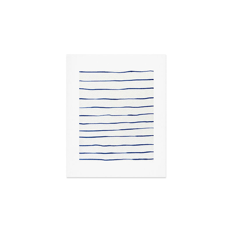 Blue Stripes Art Print Gallery Image 1