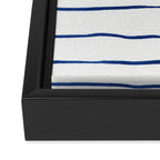 Blue Stripes Framed Canvas Print Gallery Image 3