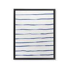 Blue Stripes Framed Canvas Print Gallery Image 6