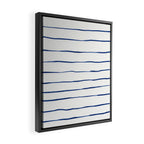 Blue Stripes Framed Canvas Print Gallery Image 2