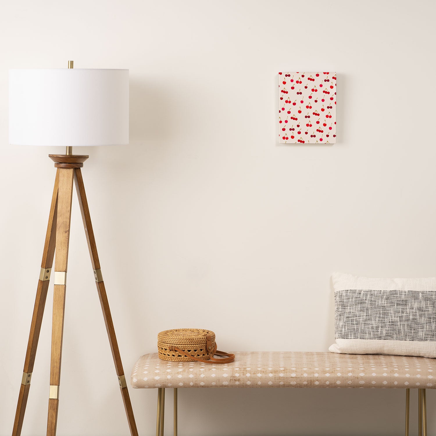 Cherries Pattern Canvas Print Gallery Image 2