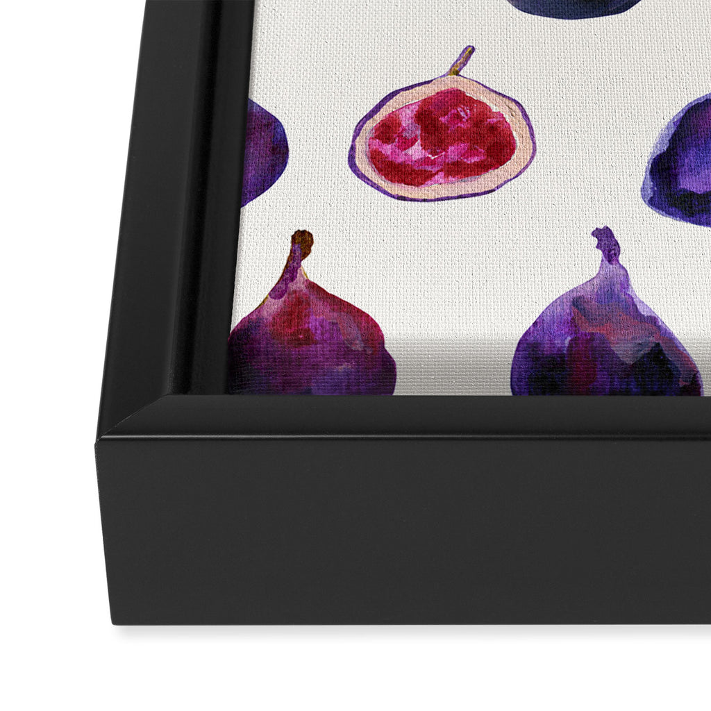 Figs Pattern Framed Canvas Print Gallery Image 3
