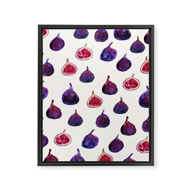 Figs Pattern Framed Canvas Print Gallery Image 6