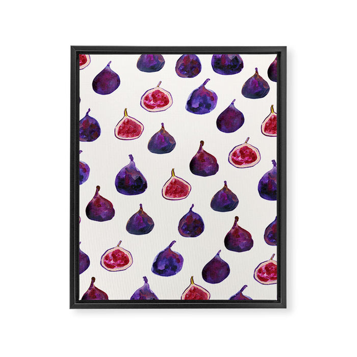 Figs Pattern Framed Canvas Print Gallery Image 1