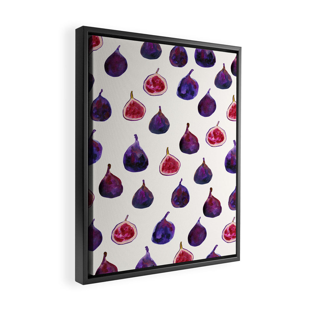 Figs Pattern Framed Canvas Print Gallery Image 2