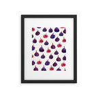 Figs Pattern Framed Art Print Gallery Image 5