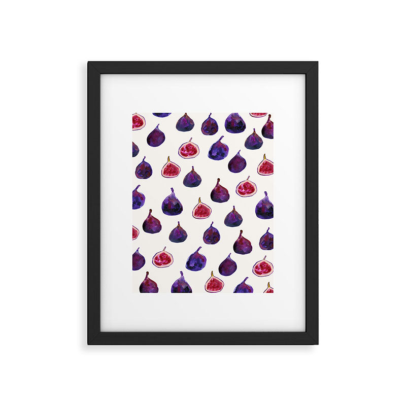 Figs Pattern Framed Art Print Gallery Image 5