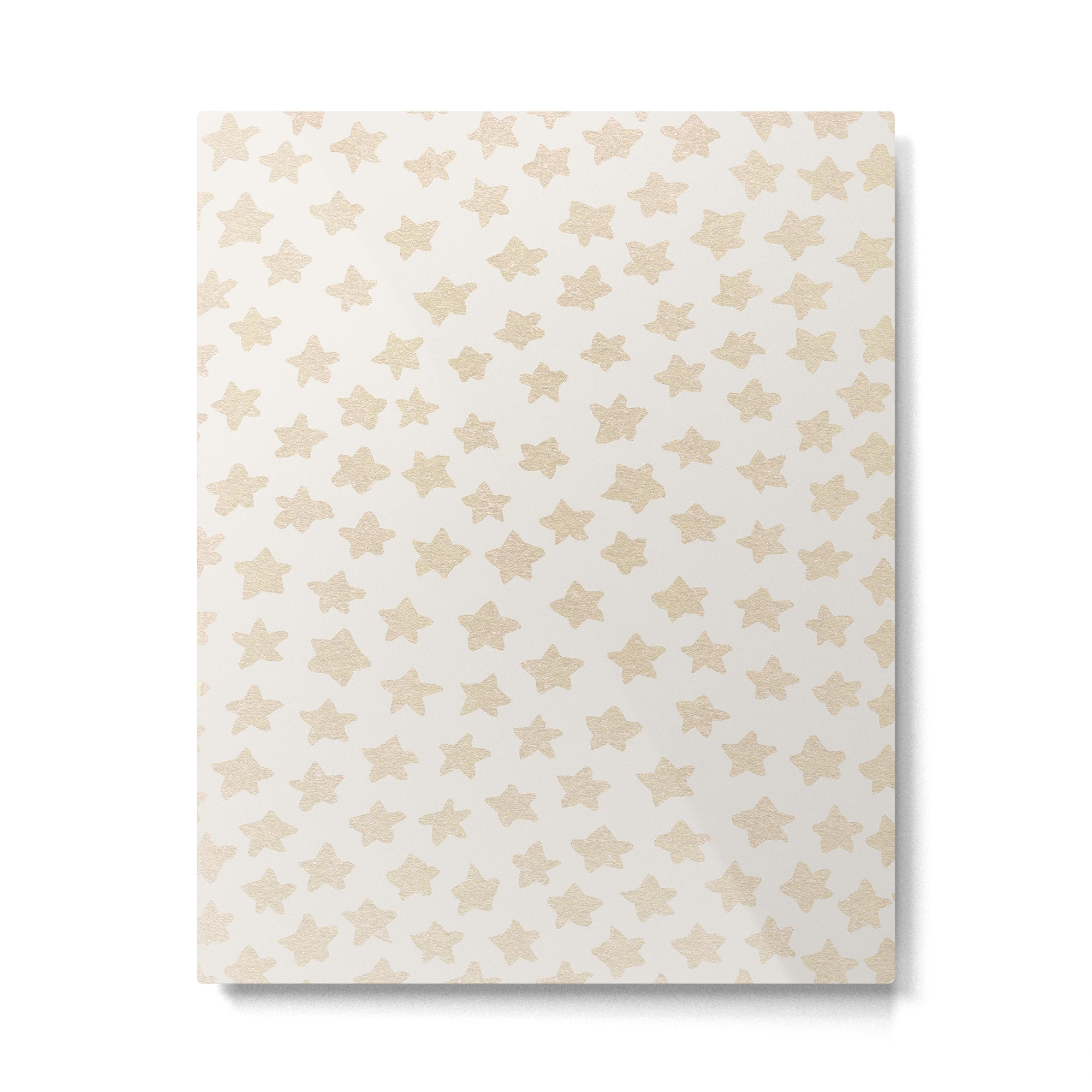 Gold Stars Pattern Metal Print Gallery Image 4