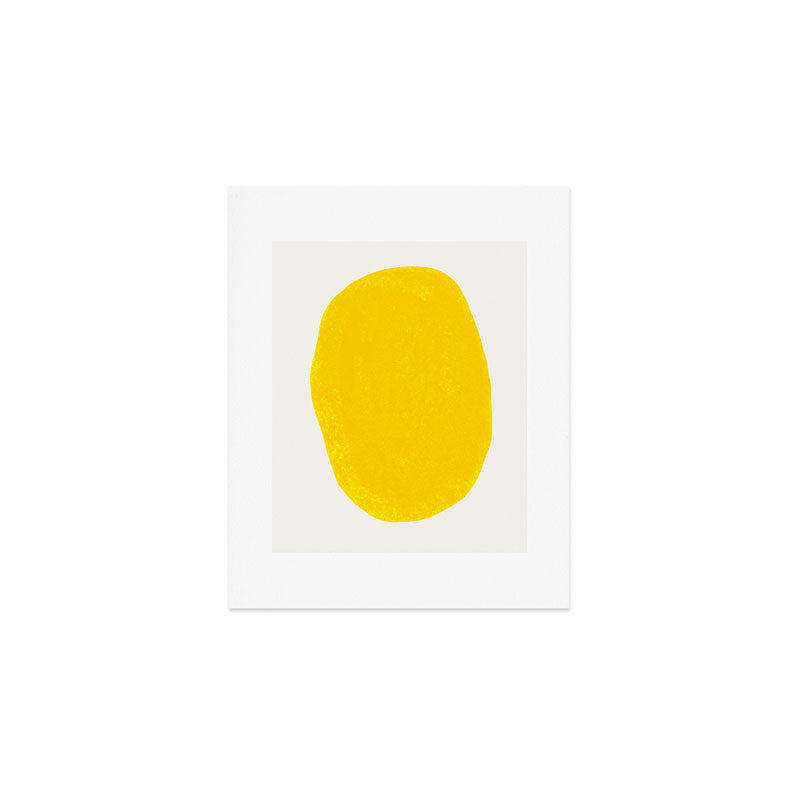 Simply Organic Golden Yellow Art Print Gallery Image 1