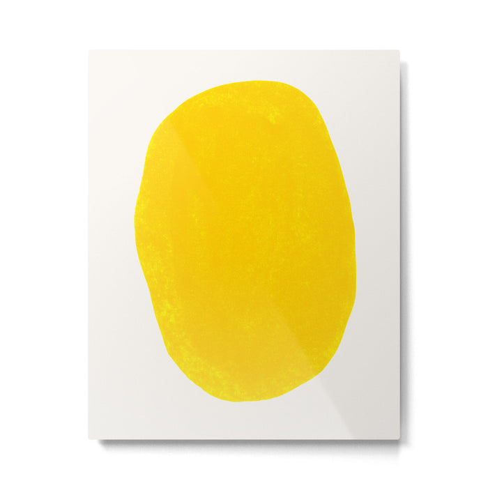 Simply Organic Golden Yellow Metal Print Gallery Image 1