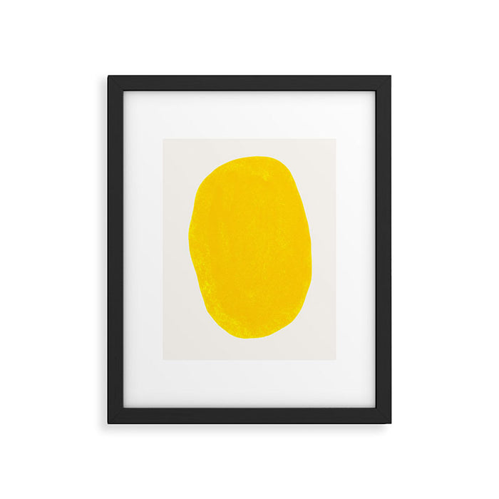 Simply Organic Golden Yellow Framed Art Print Gallery Image 1
