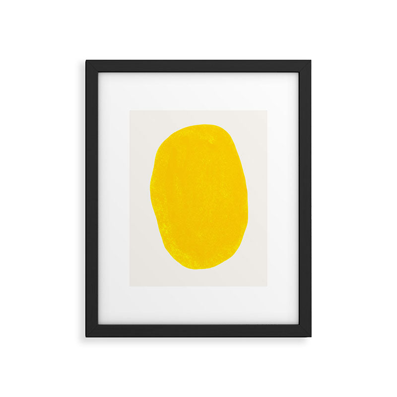 Simply Organic Golden Yellow Framed Art Print Gallery Image 5