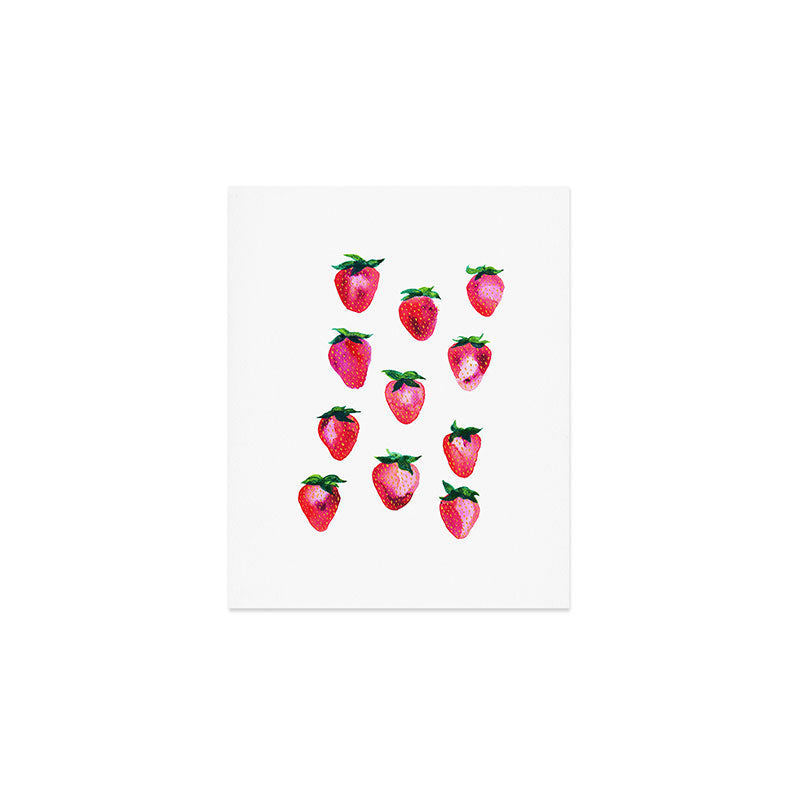 Strawberries Art Print Gallery Image 1