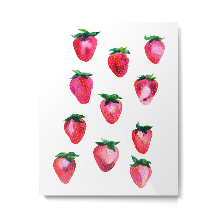 Strawberries Metal Print Gallery Image 1