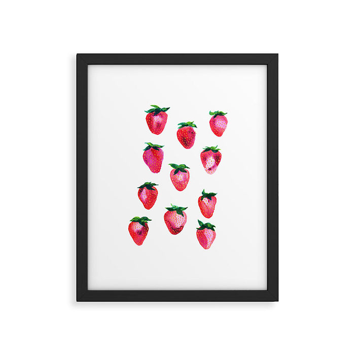 Strawberries Framed Art Print Gallery Image 1