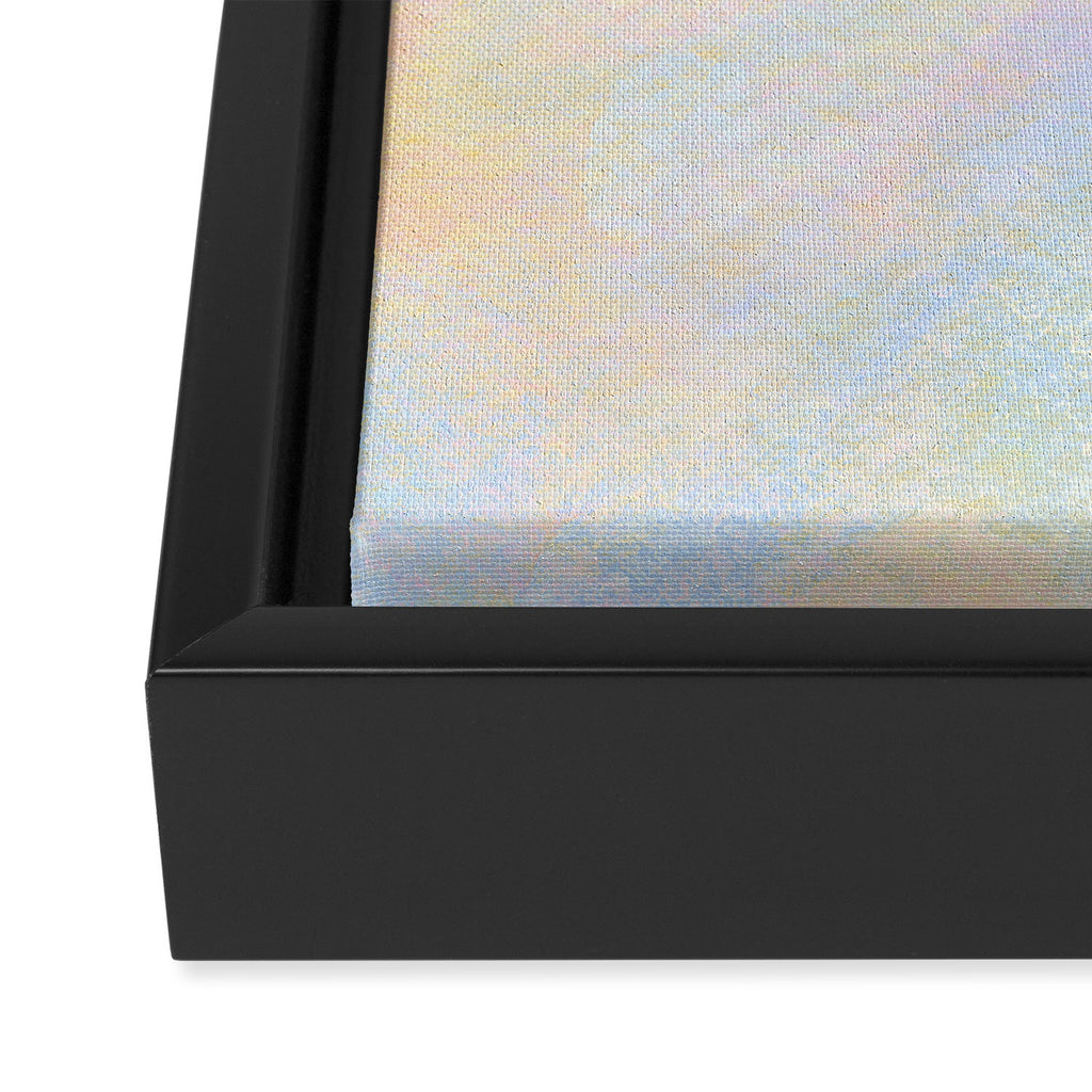 Sunset, Abstract Expression (5) Framed Canvas Print Gallery Image 3