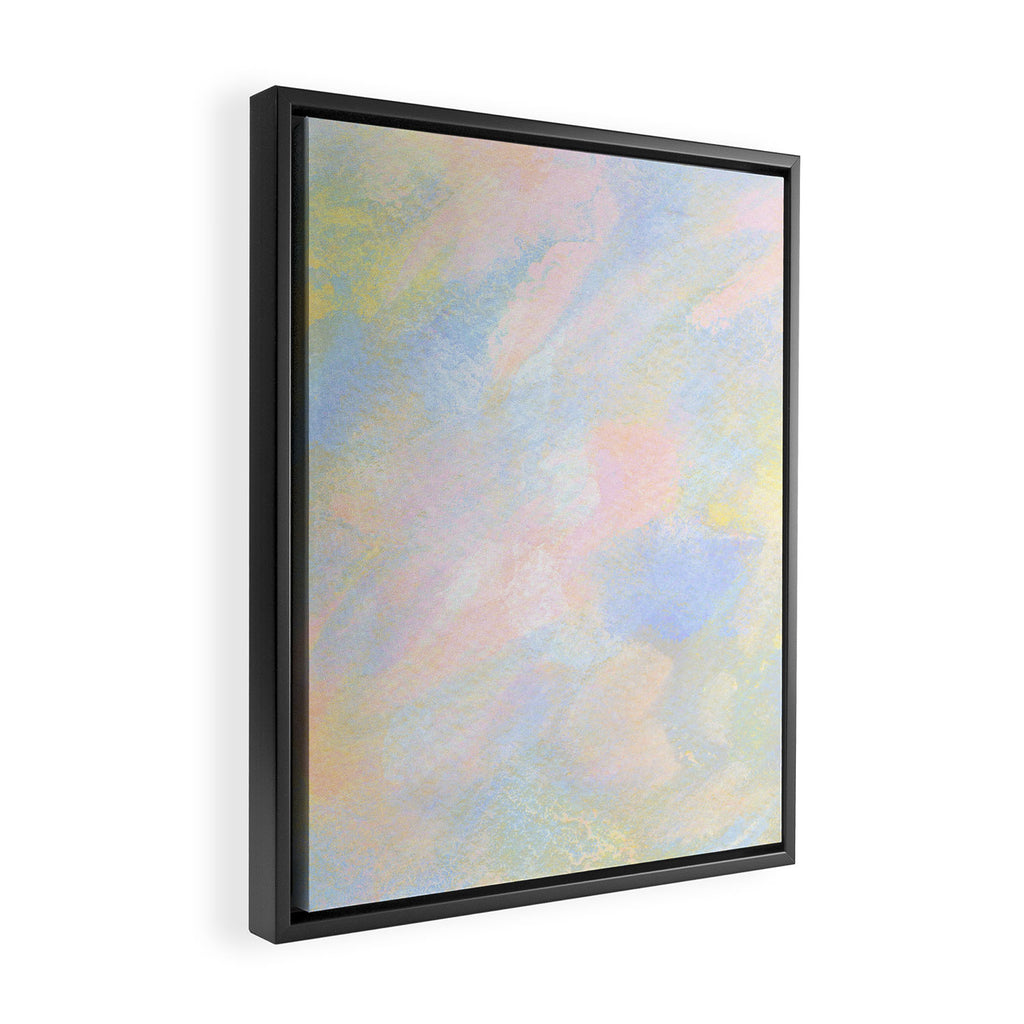 Sunset, Abstract Expression (5) Framed Canvas Print Gallery Image 2