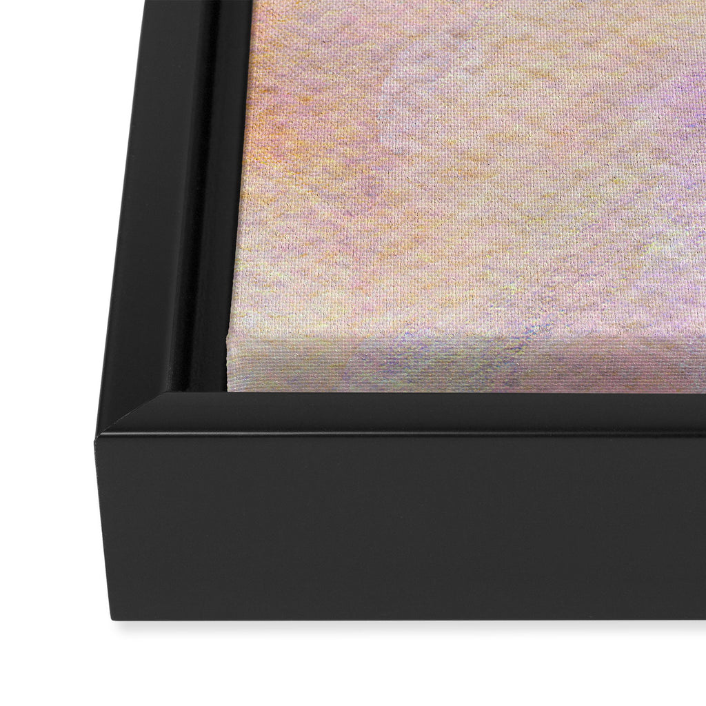 Sunset, Abstract Expression (6) Framed Canvas Print Gallery Image 3