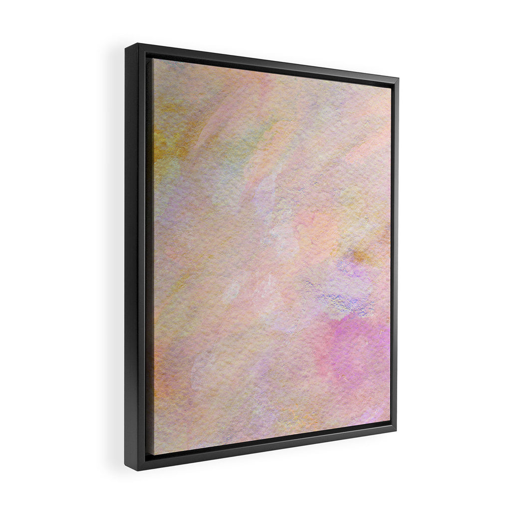 Sunset, Abstract Expression (6) Framed Canvas Print Gallery Image 2