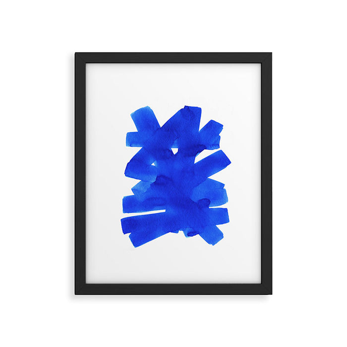 Superwatercolor Blue Framed Art Print Gallery Image 1