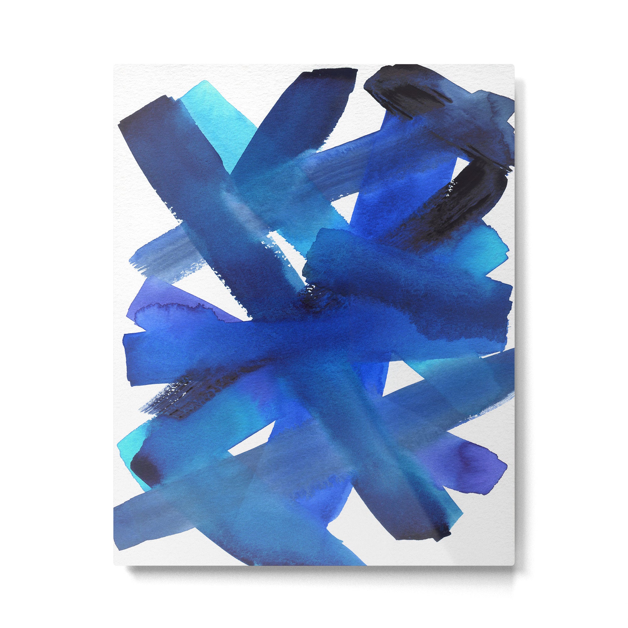 Superwatercolor Multiblue Metal Print Gallery Image 6