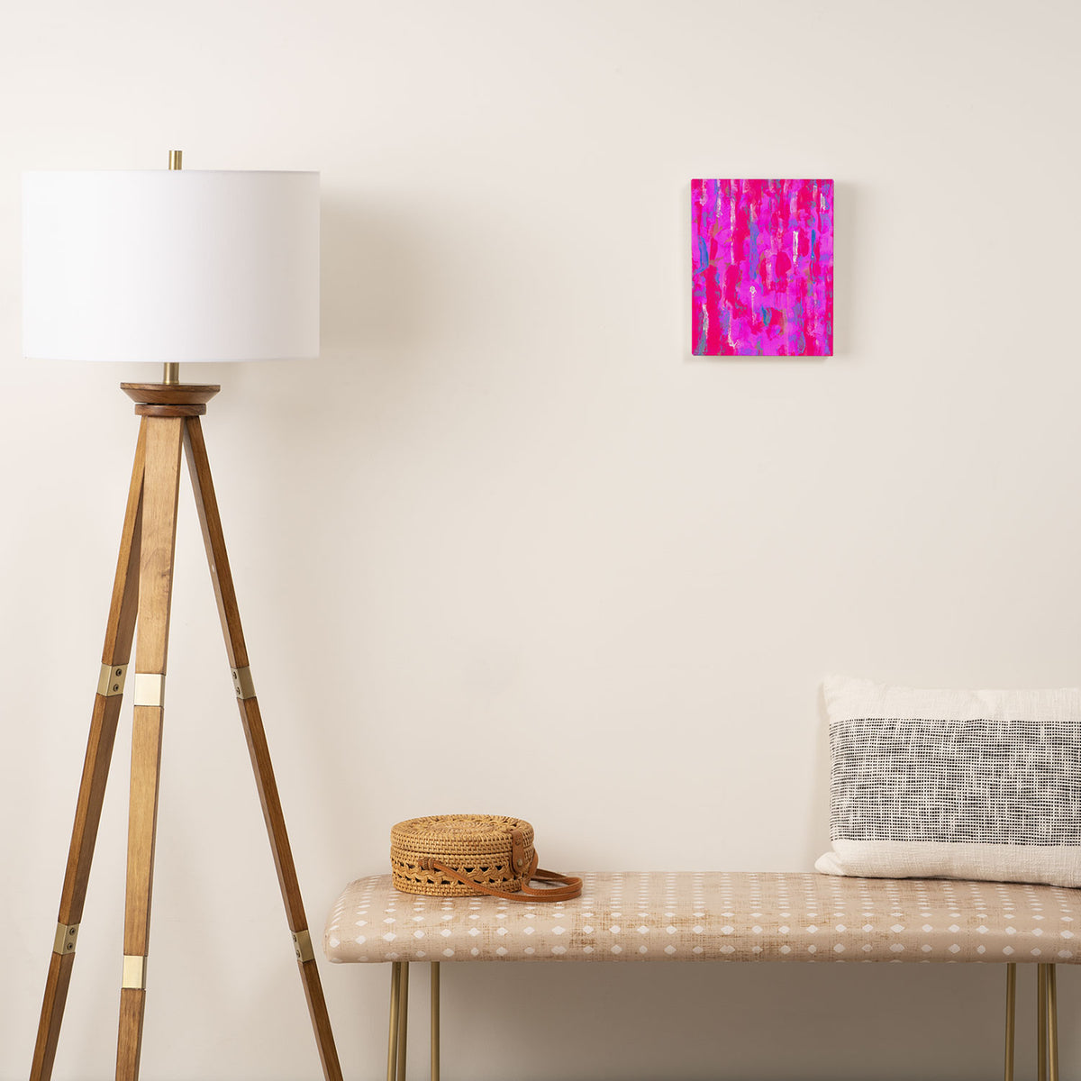 Vibrant Pink Canvas Print Gallery Image 2