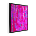 Vibrant Pink Framed Canvas Print Gallery Image 2