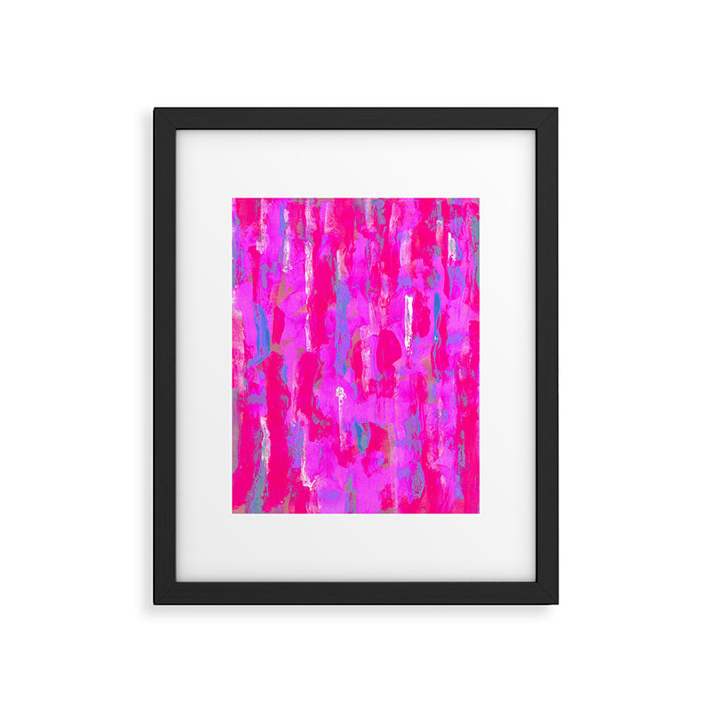 Vibrant Pink Framed Art Print Gallery Image 5