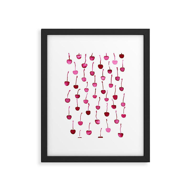 Watercolor Cherries Framed Art Print Gallery Image 5