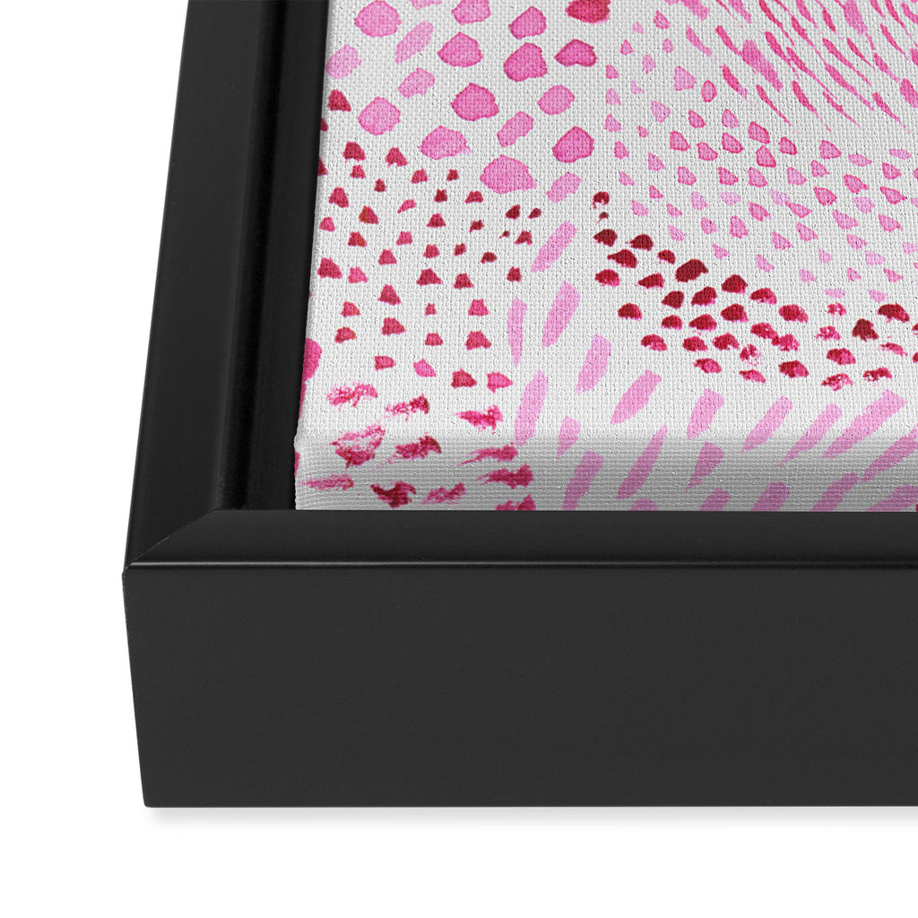Watercolor Pink Rhythm II Framed Canvas Print Gallery Image 3