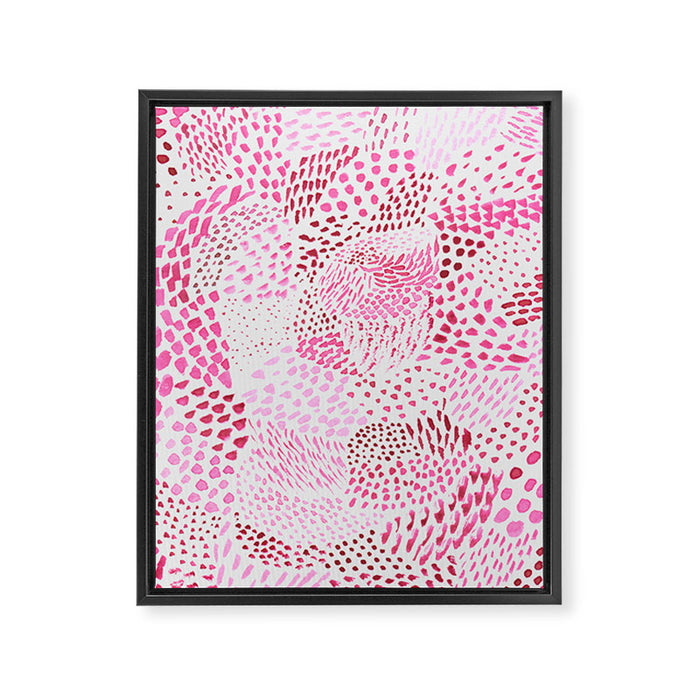 Watercolor Pink Rhythm II Framed Canvas Print Gallery Image 1