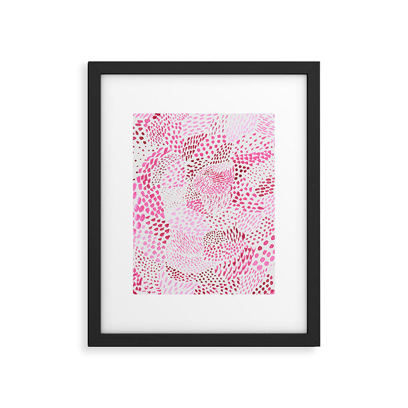 Watercolor Pink Rhythm II Framed Art Print Gallery Image 5