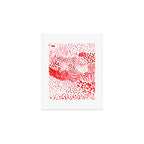 Watercolor Red Rhythm Art Print Gallery Image 1