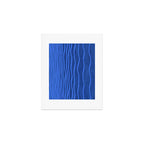 Wavy Stripes in Blue Art Print Gallery Image 1