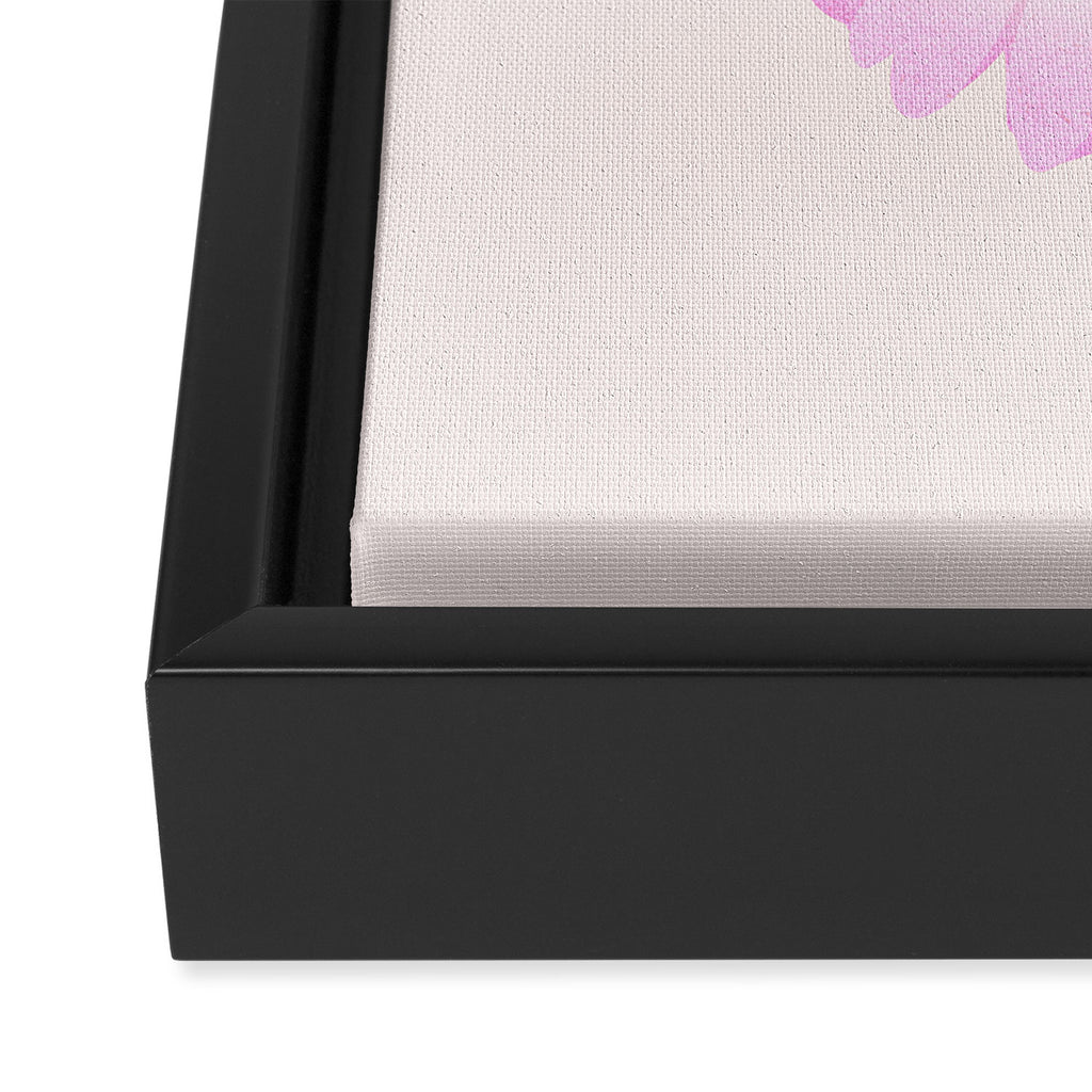 White and Pink Daisy Framed Canvas Print Gallery Image 3