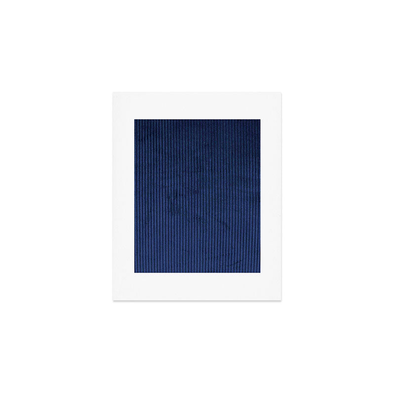 blue corduroy Art Print Gallery Image 1